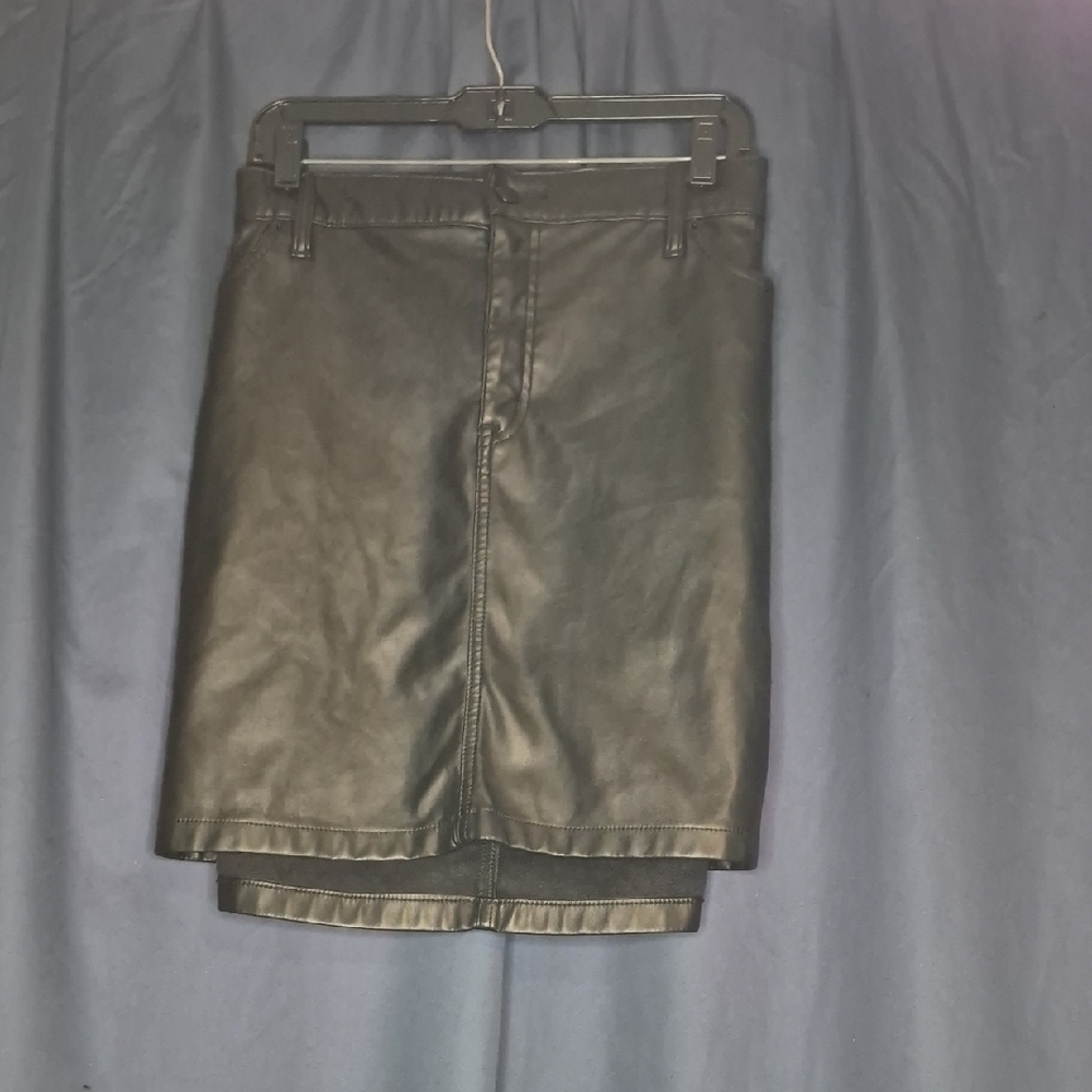 Torrid Black Faux Leather Pencil Skirt